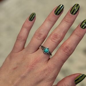 Free People Turquoise and Silver Ring